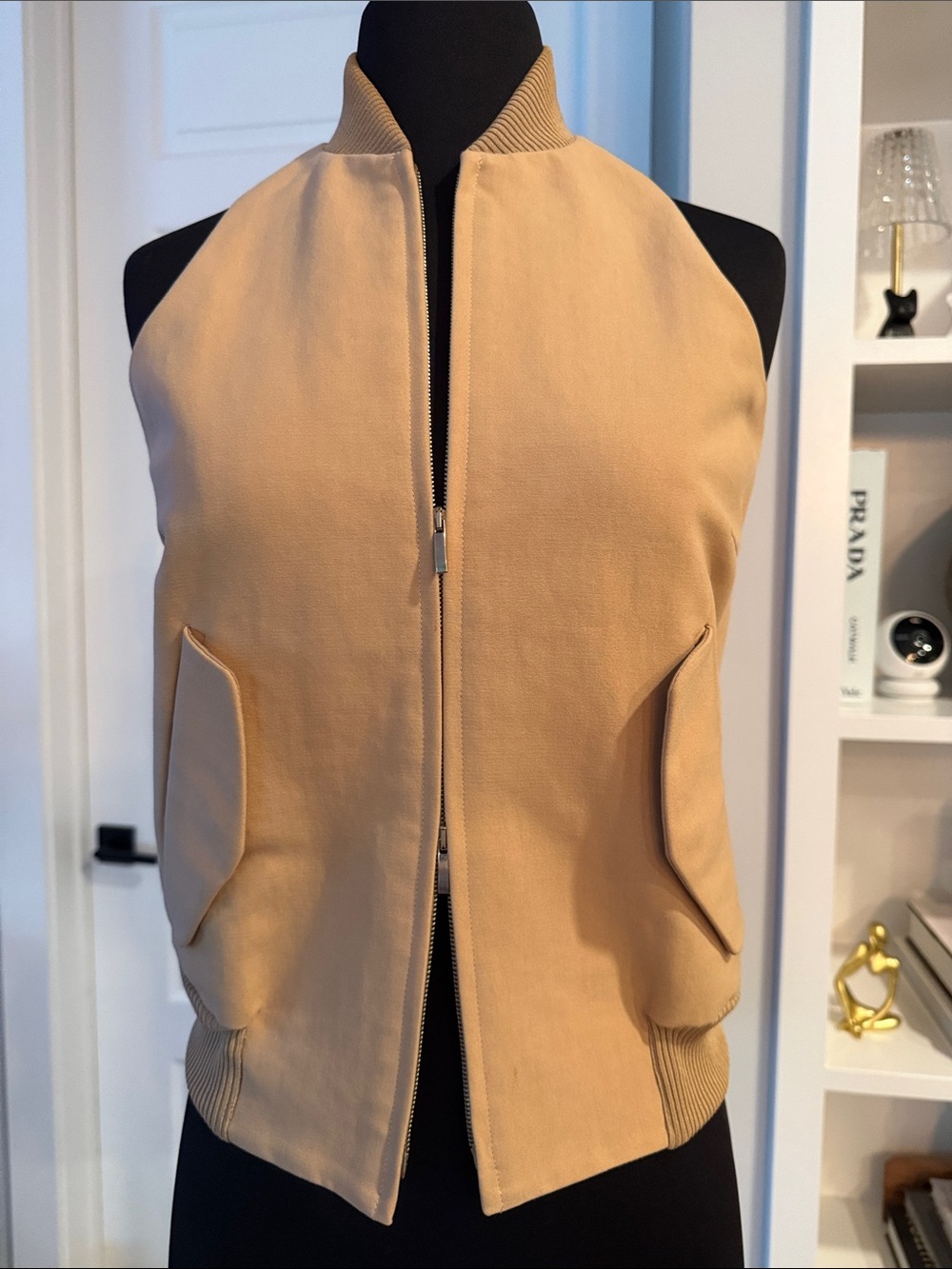 MaxMara Camel Brown Vest Sz 34